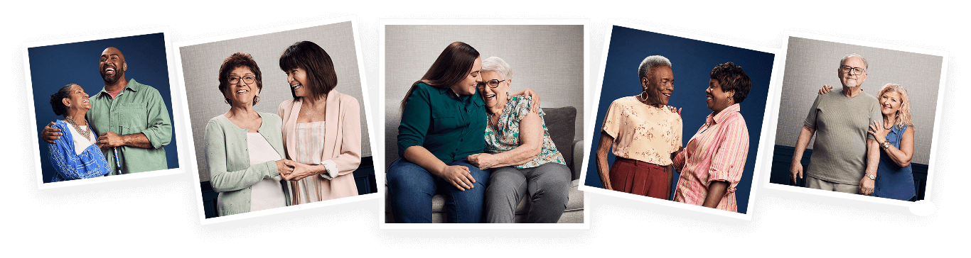 Families and older adults represented in A Place for Mom photography
